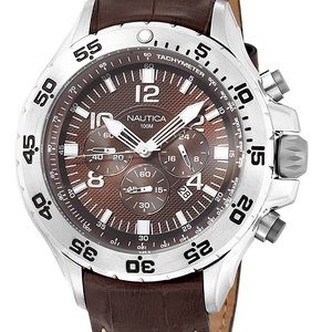 MEN’S NAUTICA CHRONOGRAPH WATCH - BROWN